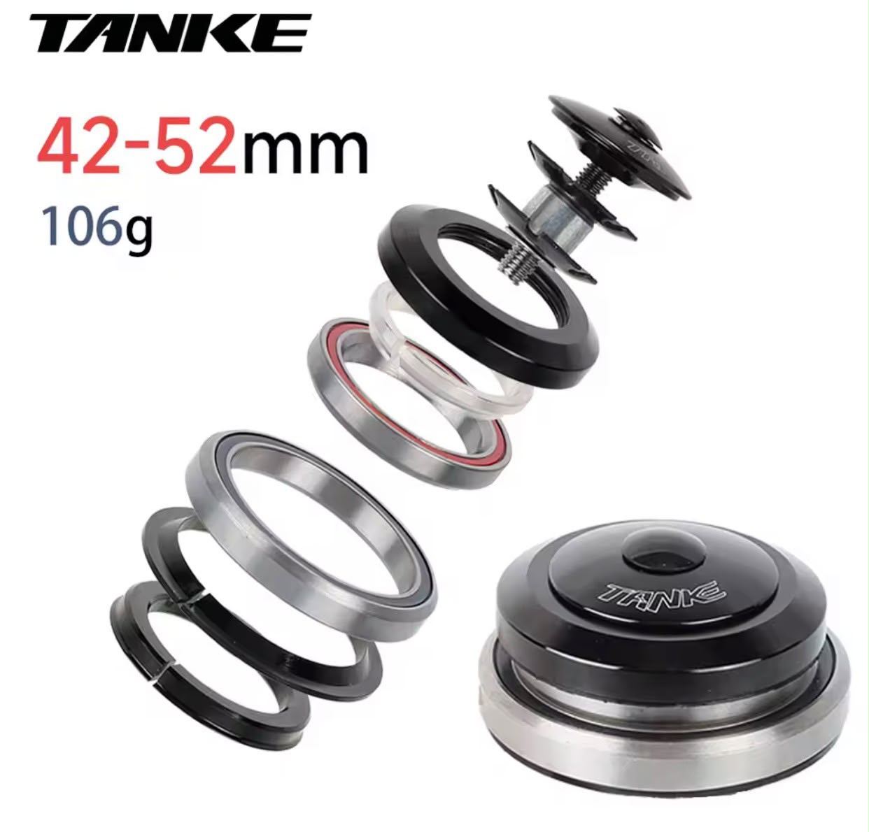 TAZAS DE TELESCOPIO/DIRECCION TANKE BALERO SELLADO 42/52MM